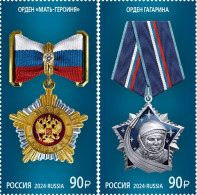 Russland 2024. Medaillen - Unused Stamps