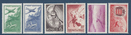 Monaco - Poste Aérienne - PA YT N° 2 à 7 ** - Neuf Sans Charnière - 1941 - Posta Aerea