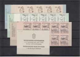 Sweden 1960/1970s - Lot Booklets MNH ** Written With Pencil - 1951-80