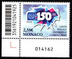 MONACO 2024 -  150 ANS DE L'UNION POSTALE UNIVERSELLE - NEUF ** - Unused Stamps