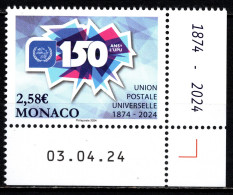 MONACO 2024 -  150 ANS DE L'UNION POSTALE UNIVERSELLE - NEUF ** - Unused Stamps