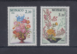 Monaco 1985  Mi.-Nr. 1718-1719  ** Wettbewerb Für Blumen-Binderei - Altri & Non Classificati