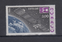 Monaco 1985  Mi.-Nr. 1722 ** Weltraum Raumfahrt EUTELSAT Satellit über Erdkugel - Altri & Non Classificati