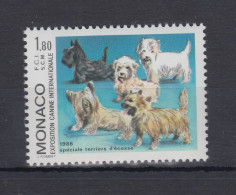 Monaco 1986  Mi.-Nr. 1756 ** Hunde-Ausstellung Schottische Terrier-Rassen - Altri & Non Classificati