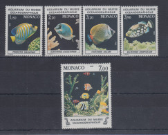 Monaco 1985  Mi.-Nr. 1704-1708 ** Fische Im Aquarium Ozeanographisches Museum - Altri & Non Classificati