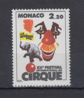 Monaco 1986  Mi.-Nr. 1776  ** Zirkus-Festival Monte Carlo - Altri & Non Classificati