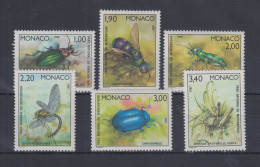 Monaco 1987  Mi.-Nr. 1796-1801 ** Insekten Aus Dem Mercantour-Nationalpark - Altri & Non Classificati
