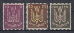Deutsches Reich 1923 Flugpostmarken Holztaube Mi.-Nr. 235-37 ** - Ongebruikt