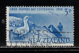 NEW ZEALAND Scott # 324 Used - Birds - Hawkes Bay Centennial - Used Stamps