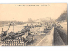 PARIS - Berge De La Seine - Quai Henri IV - état - Die Seine Und Ihre Ufer