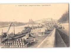 PARIS - Berge De La Seine - Quai Henri IV - état - Le Anse Della Senna