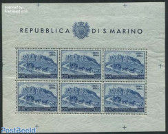 San Marino 1950 75 Years UPU M/s, Mint NH, Nature - Horses - U.P.U. - Nuevos