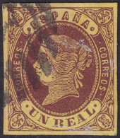 Spain 1862 Sc 59 España Ed 61 Used Parrilla Con Cifra Cancel - Usados