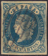 Spain 1862 Sc 55 España Ed 57 Used Grill (parrilla) Cancel - Used Stamps