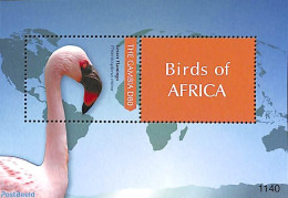 Gambia 2011 Birds Of Africa S/s, Mint NH, Nature - Birds - Flamingo - Gambia (...-1964)