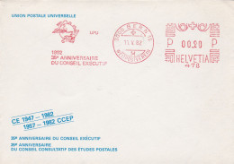 Switzerland - 1982 - FDC - 35th ANNIVERSARY OF THE EXECUTIVE COUNCIL- Helvetia Postmark - Caja 30 - FDC