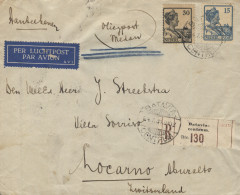 INDIA HOLANDESA. Carta Circulada Correo Aéreo De Batavia A Lucerna (Suiza), El Año 1931. - Indie Olandesi