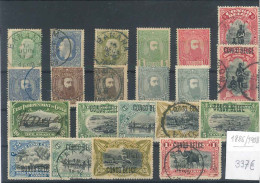 CONGO BELGA. Lote De 21 Sellos Usados, Entre Los Años 1886 Y 1908. Examinar. Cat. 337 €. - 1884-1894