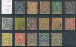 SUDÁN FRANCÉS. Ø/* 3/13 Y 15/19. Cat. 333 €. - Used Stamps