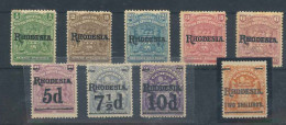 RHODESIA. Compañía Británica. * 1, 3/5, 7, 16A/9. - Rhodesia & Nyasaland (1954-1963)