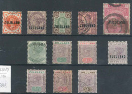 ZULULAND. Lote De 12 Sellos Nuevos Y Usados. Entre Los Años 1888/94. Examinar. Cat. 1088 €. - Zoulouland (1888-1902)