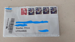 Cover Sent From USA To Lithuania Siauliai 2024 - Lettres & Documents