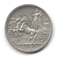 ITALIE , 2 Lire Argent Victor-Emmanuel III 1915 - 1900-1946 : Víctor Emmanuel III & Umberto II