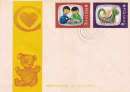 Poland - 1975 - FDC -Children's Television Films Stamps - Min Lacznosci Envelope- Caja 31 - FDC