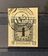Baden - 1853 - Michel Nr. 5 - Gestempelt - 50 Euro - Usados