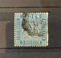 Baden - 1860 - Michel Nr. 10a - Gestempelt - 90 Euro - Usados