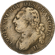 France, Louis XVI, 12 Deniers François, 1792⸱4, La Rochelle, Cuivre, TB+ - Altri & Non Classificati