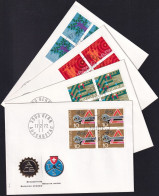 SCHWEIZ 1972 Mi-Nr. 964/67 FDC Viererblocks - FDC