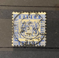 Baden - 1864 - Michel Nr. 19a - Gestempelt - 30 Euro - Usados