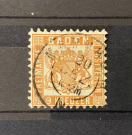 Baden - 1864 - Michel Nr. 20ba - Gestempelt - 60 Euro - Usados