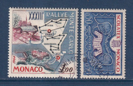 Monaco - YT N° 616 Et 617 - Oblitéré, Dos Neuf Avec Charnière - 1963 - Usati
