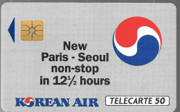 CARTE-PRIVEE-50U-So2-D221-KOREAN-R° Mat-N°4 Pe2768-3000Ex-Utilisé-TBE/LUXE - Privées