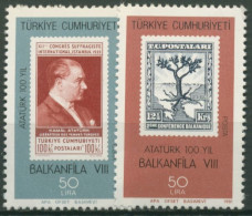 Türkei 1981 BALKANFILA '81: Blockeinzelmarken Aus Block 20 2574/75 Postfrisch - Unused Stamps