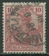 Deutsches Reich 1900 Germania Inschrift: REICHSPOST 56 B Gestempelt Geprüft - Gebruikt