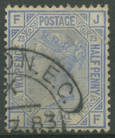 Großbritannien 1880 Victoria 2 1/2 Pence, 59 Platte 23 Gestempelt, Kl. Fehler - Gebruikt