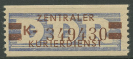 DDR 1958 Wertstreifen Für Den ZKD 21 K Nachdruck Postfrisch - Autres & Non Classés