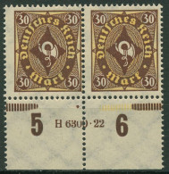 Dt. Reich 1922 Posthorn 2-farbig Hausauftragsnummer 208 P HAN 6300.22 Postfrisch - Ongebruikt