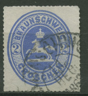Braunschweig 1865 Wappen Im Senkrechten Oval 19 Gestempelt Geprüft - Brunswick