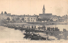 24-6062 : CHALONNES-SUR-LOIRE. PONT DE BATEAUX SUR LA LOIRE. PAR LE 6° GENIE - Chalonnes Sur Loire