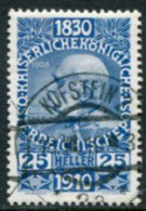 AUSTRIA 1910 80th Birthday Of Franz Joseph 25 H..used  Michel 169 - Gebraucht