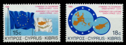 ZYPERN 1988 Nr 693-694 Postfrisch S039F66 - Unused Stamps