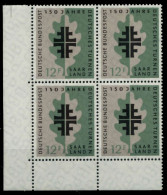 SAAR OPD 1958 Nr 437 Postfrisch VIERERBLOCK ECKE-ULI X976C4A - Nuovi