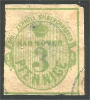 438 Allemagne Hannover 1864 3pf Green (Drei Zehntel) (GES-177) - Hanover