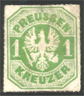 438 Allemagne Prusse Prussia 1867 Roulette 1 Kreuzer MH * Neuf (GES-172) - Mint