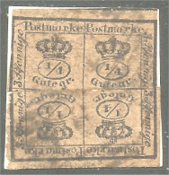438 Allemagne Brunswick 1857 On Paper 1/4 Ggr Sur Papier (GES-164) - Brunswick