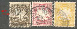 438 Bavière Bayern Bavaria 1888 Armoiries Coat Of Arms 3pf - 40pf (GES-104) - Afgestempeld